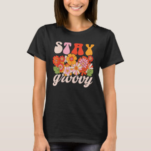 Retro Stanna Groovy Wildblomme Hippie Positive Min T Shirt