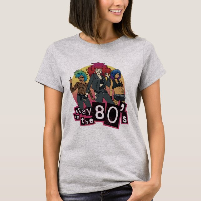 Retro stanna på 80-talet t shirt (Framsida)