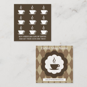 retro stansmaskin för kaffediamantlojalitet lojalitetskort