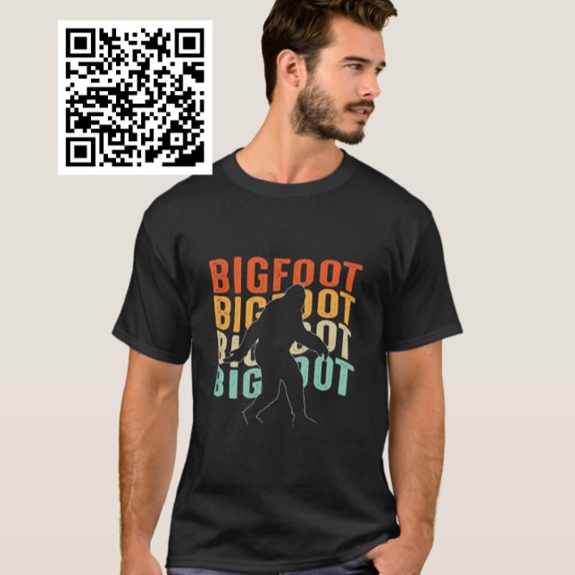 Retro Staplad Bigfoot T Shirt (Skapare uppladdad)