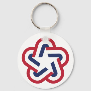 Retro Star Nyckelring