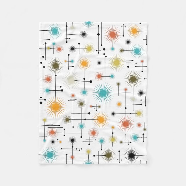 Retro Starburger en Go-Go! Fleecefilt (Framsidan)