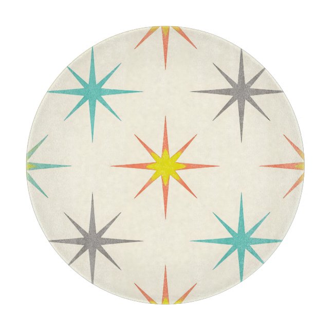 Retro Starburst Mid-Century Mönster (Framsidan)