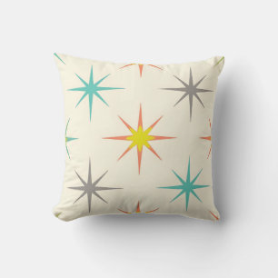 Retro Starburst Mid-Century Mönster Kudde