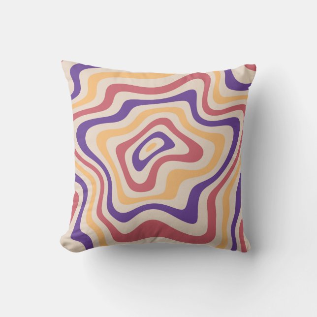 Retro starburst sunburst background pattern. 1960s kudde (Framsida)