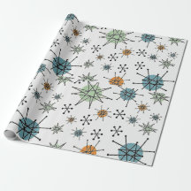 Retro Starburst Wrapping Papper