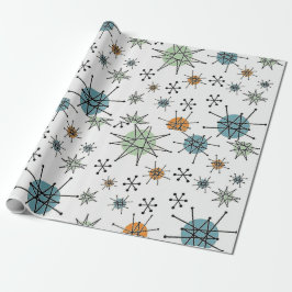 Retro Starburst Wrapping Papper Presentpapper