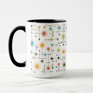 Retro Starbursts enGå! Mugg