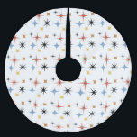 Retro Stars-Abstrakt för Vintage i mitten av århun Julgransmatta Borstad Polyester<br><div class="desc">Abstrakt av Retro Stars-Vintagen i mitten av århundradet</div>