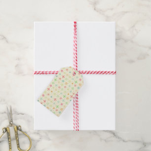 Retro Stars Gift-Märkre Presentetikett