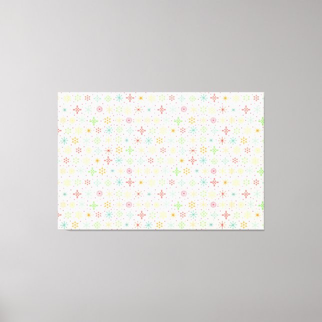 Retro Stars Poster Canvastryck (Framsida)