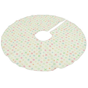 Retro Stars Träd Skirt Julgransmatta Fusklinne