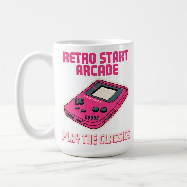 Retro Start Arcade Kaffemugg (Vänster)