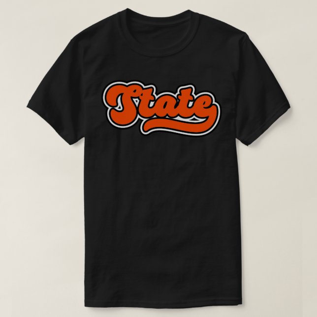 Retro State-skript Oklahoma Proud T Shirt (Design framsida)