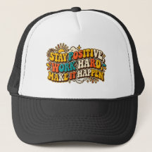 Retro Stay Positive Truckerhatt