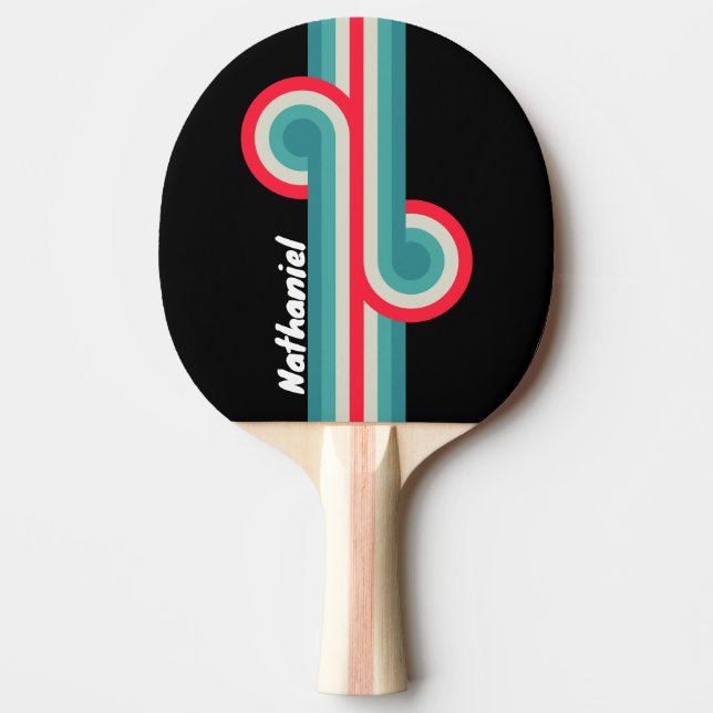 Retro Stealth Rainbow Loop med namn Pingisracket (Framsidan)
