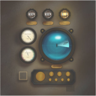 Retro Steampunk Grunge för antique Frakt Control P Klistermärken