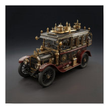 Retro Steampunk Polisbilar
