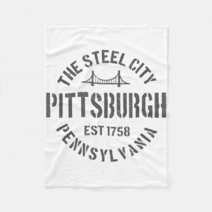 Retro Steel City Pittsburgh Pennsylvania Yinz vint Fleecefilt