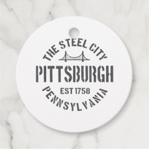 Retro Steel City Pittsburgh Pennsylvania Yinz vint Gåvor Etiketter