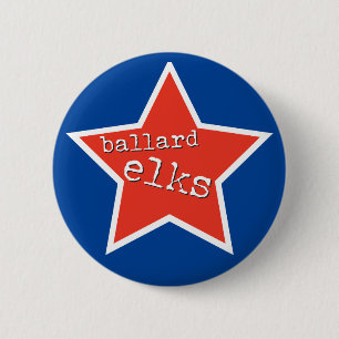 Retro Sten Elks Pin Knapp