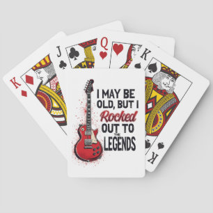 Retro Sten Guitar Classic Music Nostalgia Design Casinokort