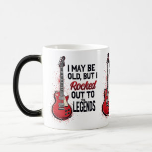 Retro Sten Guitar Classic Music Nostalgia Design Magisk Mugg