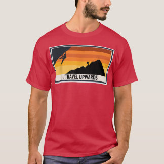 Retro Sten klättringI Travel uppåt Bergsklimatet T Shirt