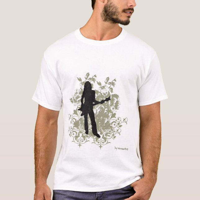 Retro stenflickaT-tröja T-shirt (Framsida)