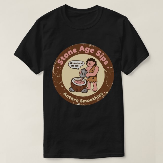 Retro Stentids Hälsosnackar T Shirt (Design framsida)