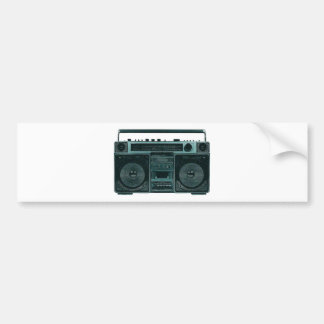 retro stereo- bildekal