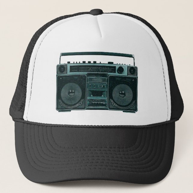 retro stereo- hatt truckerkeps (Framsida)