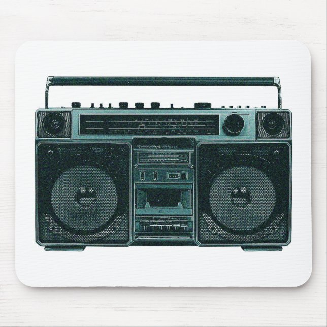retro stereo- mousepad musmatta (Framsidan)