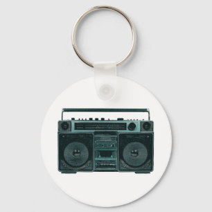 retro stereo nyckelring