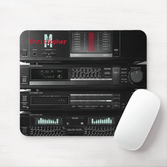 Retro Stereo System Black Musmatta (Med mus)
