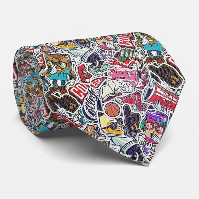 Retro Sticker Bomb - Tecknad Graffiti Slips (Rullad)
