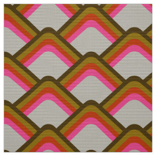 Retro stil 60-tal 70-tal mönster tyg