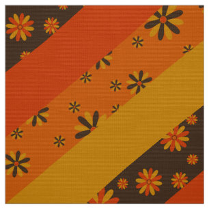 Retro stil 60s 70s-väv av mönster tyg