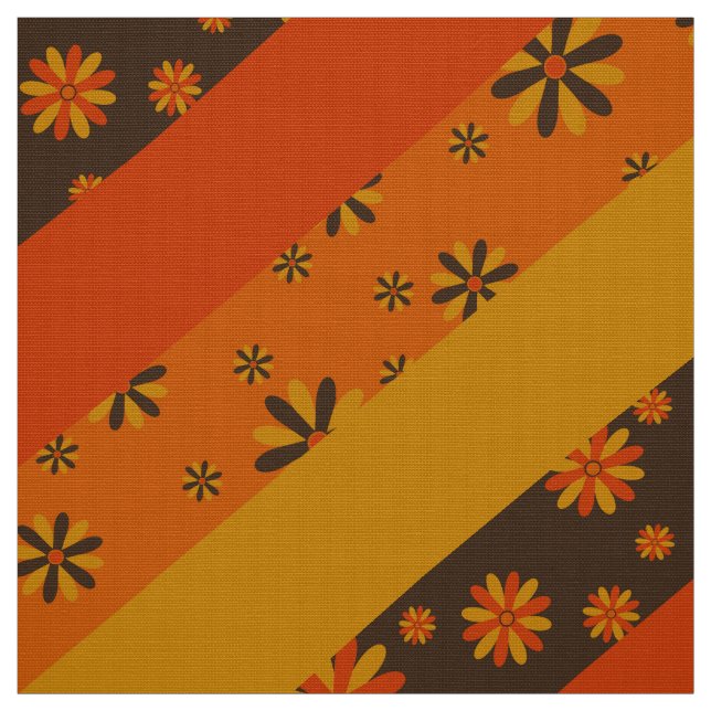Retro stil 60s 70s-väv av mönster tyg (Provkarta)