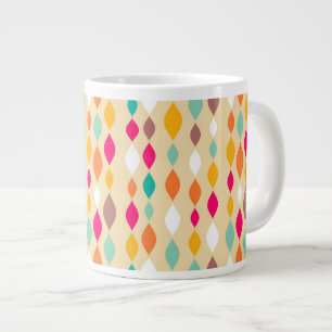 Retro stil abstrakt mönster jumbo mugg