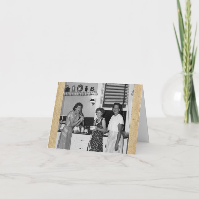 Retro-Stil-anteckningskort mellan vänner Anteckningskort (Framsida)