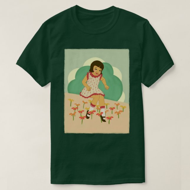 Retro Stil Art 1950-talet T Shirt (Design framsida)