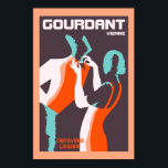 Retro stil Art Deco Fransk mode och Poster<br><div class="desc">Ny högkvalitativ bildsgrafik,  inspirerad av en 1930-talets sena Art Deco-reklam för en Fransk chemiserie (haberdashery) och ett lager för underkläder i Fransken Vienne. Att visa ett stiliserat par som förbereder sig för att klä på sig och gå ut.</div>