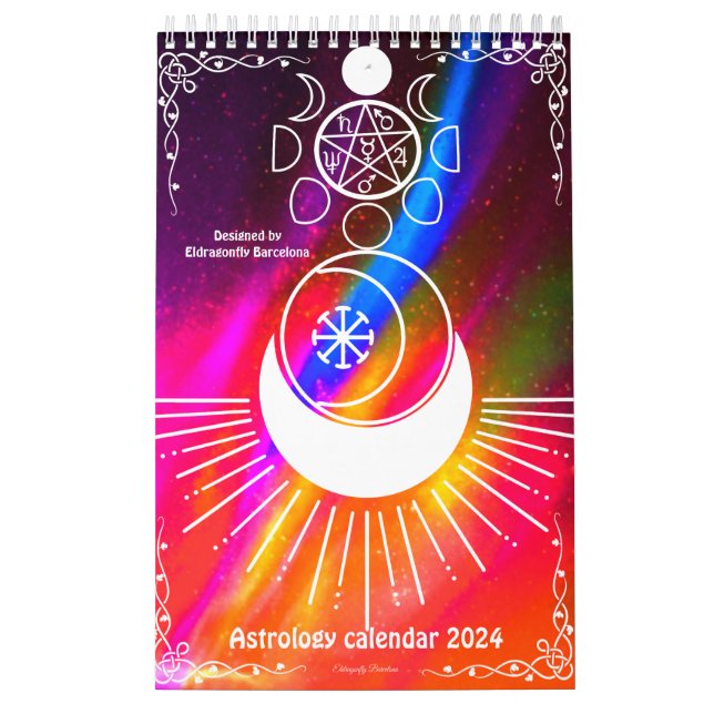 Retro stil-Astrology-kalender 2024 Kalender (Omslag)