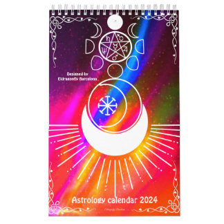 Retro stil-Astrology-kalender 2024 Kalender
