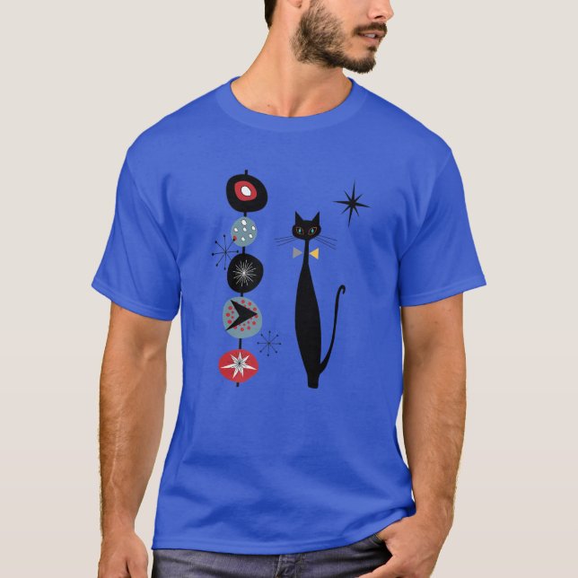 Retro Stil atomera Coola i mitten av århundradet T Shirt (Framsida)