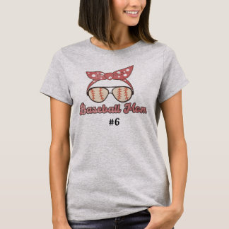 Retro Stil Baseball Mamma T Shirt
