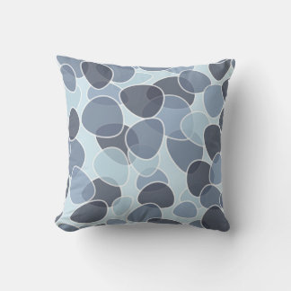 Retro Stil Blue & Grått Accent Dekorativ kudde