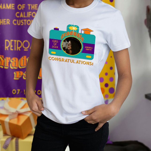 Retro Stil Camera Art Student Photo Personlig T Shirt (Skapare uppladdad)