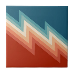 Retro stil chevron mönster kakelplatta